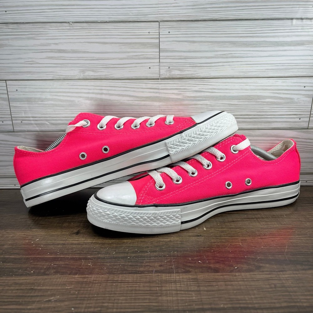 Converse Low Top Sneakers Pink and White - Picture 4 of 9